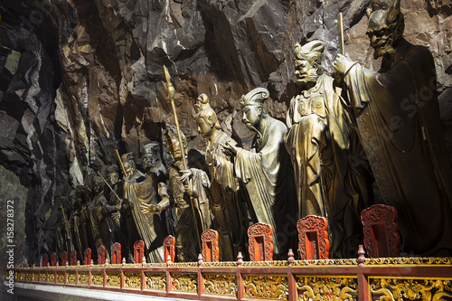 Wonderful Dao Statue in China cave monastery. © gornostaj