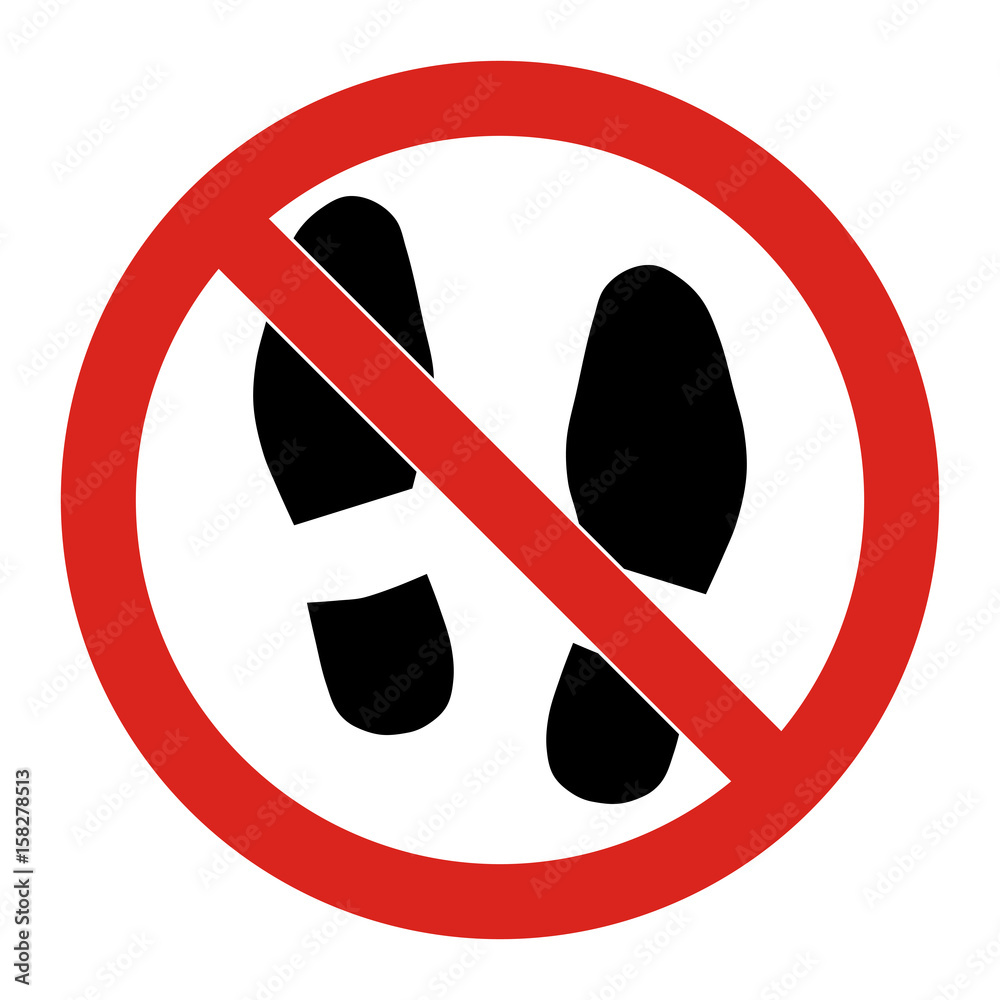 Don’t step sign Stock Vector | Adobe Stock