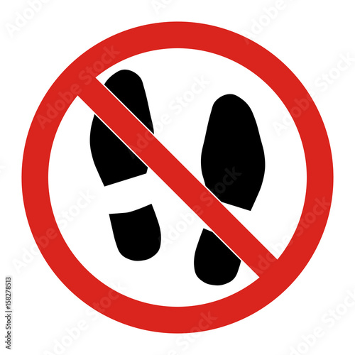 Don't step sign