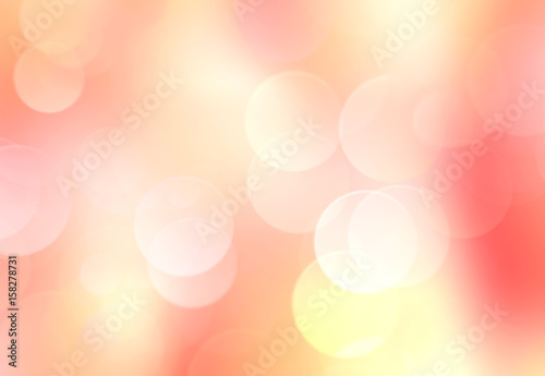 Orange yellow blurred lights background.