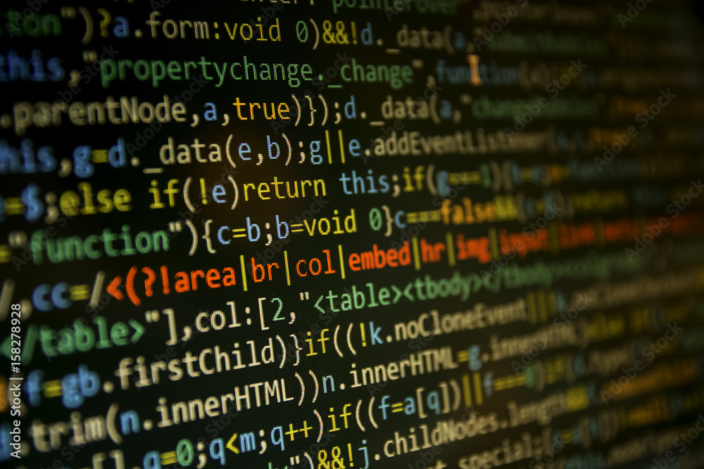 Programming code abstract screen of software developer. Computer code development. Programming code abstract screen of software developer. Computer code development.