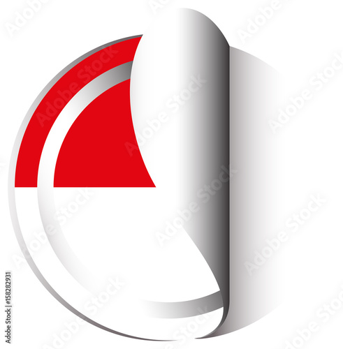 Sticker design for Indonesia