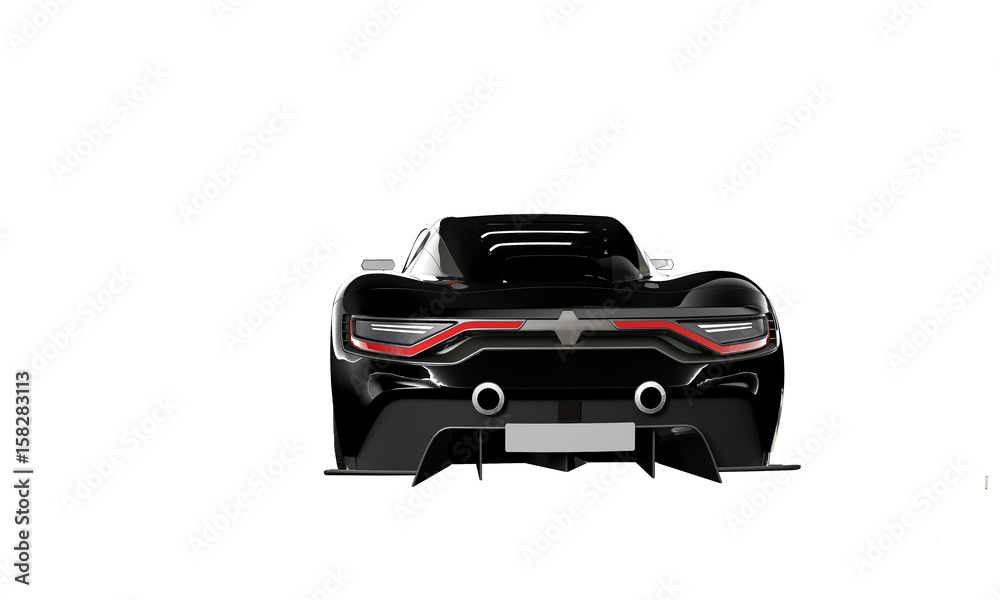 modern sport car isolated