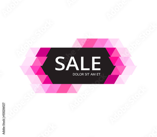 Vector abstract design sale banner template