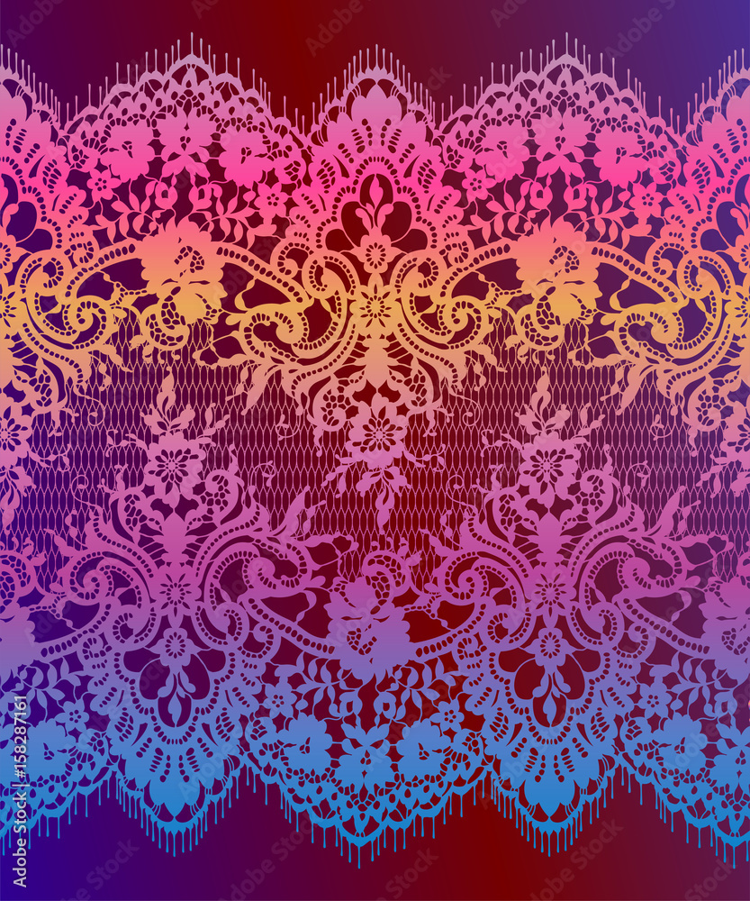 Lace Ribbon Seamless Pattern Lace Ribbon Seamless Pattern