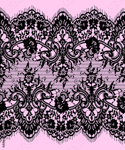 Lace Ribbon Seamless Pattern