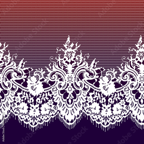 Lace Ribbon Seamless Pattern