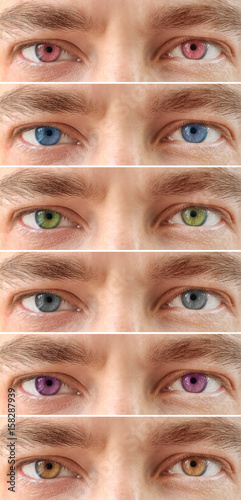 Collage of man in contact l...