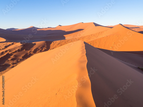 Sunrise at Dune 45 in Namib Desert, Namibia.