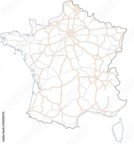 Carte France routes
