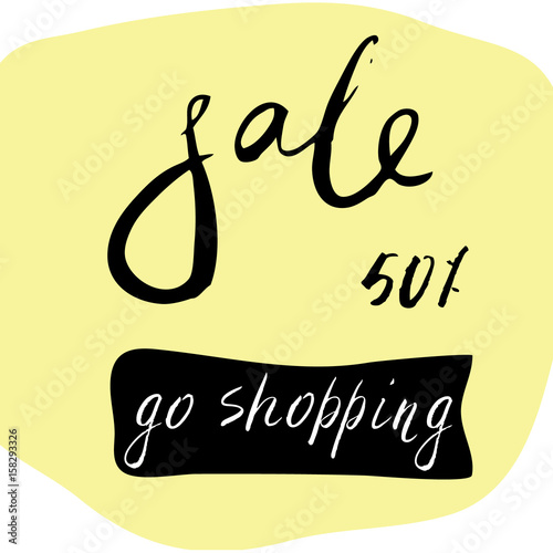Sale Hand lettering