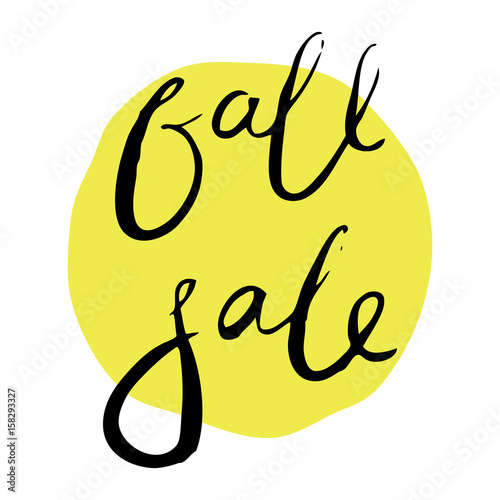 Sale Hand lettering