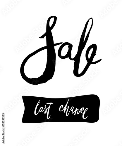 Sale Hand lettering