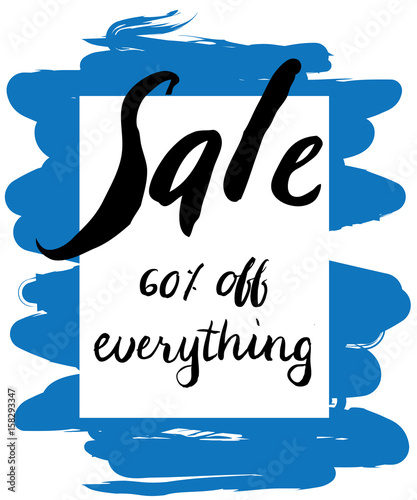 Sale Hand lettering