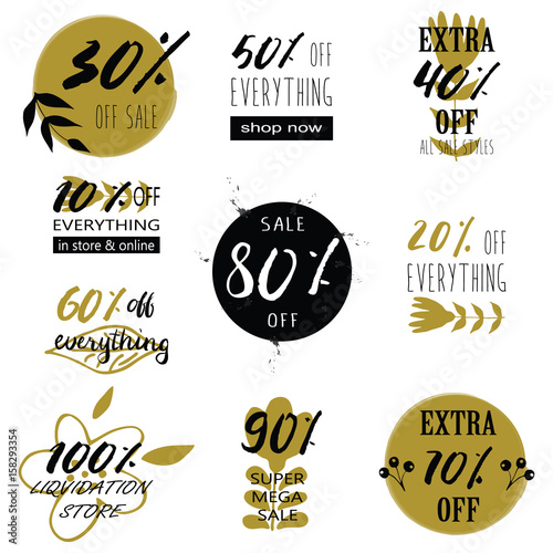 Hand lettering sale badges