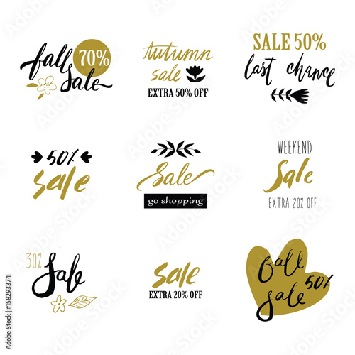 Hand lettering sale badges