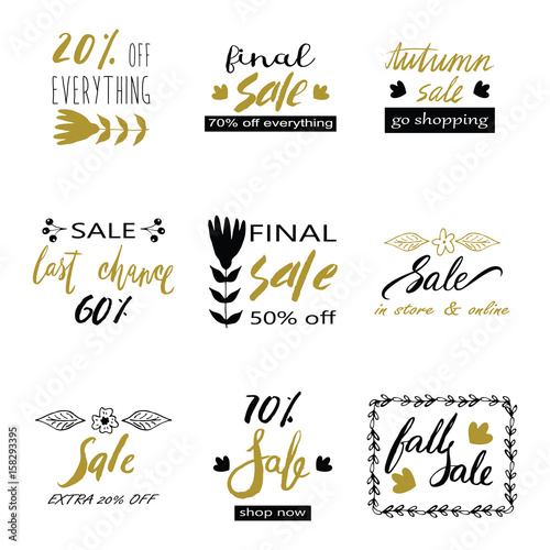 Hand lettering sale badges