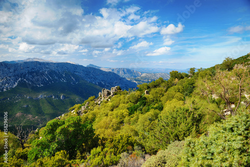 beautiful Southern Sardinia mountains landscape