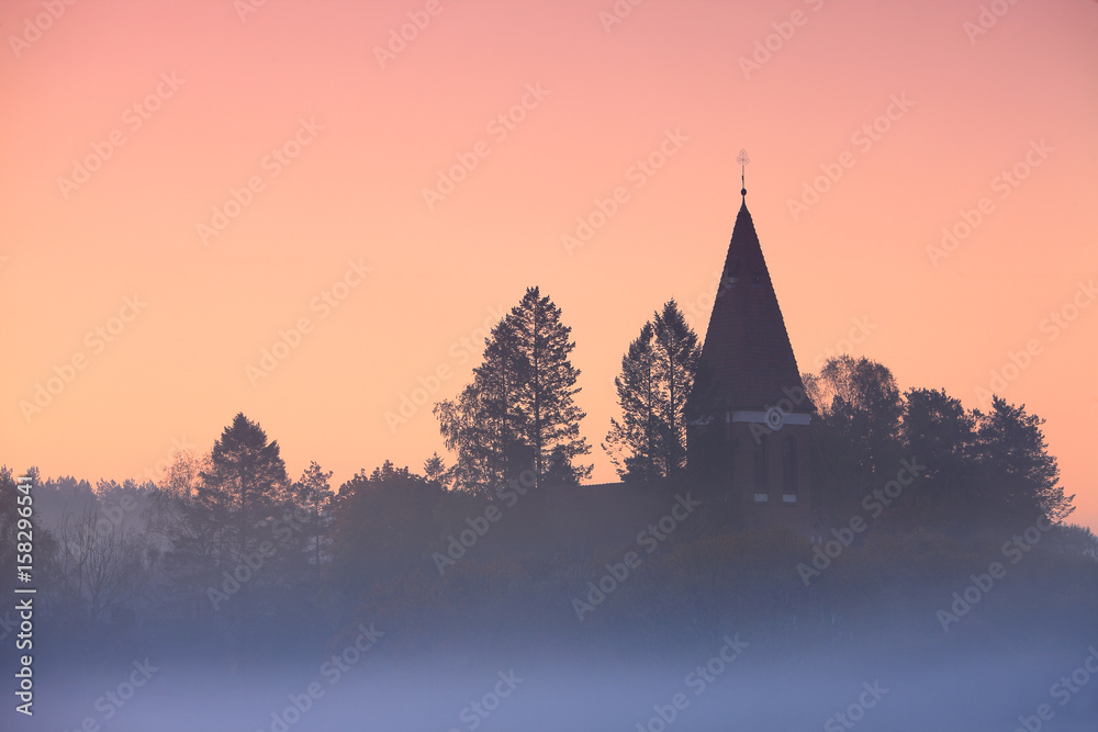 Obraz premium świt w Orzechowie