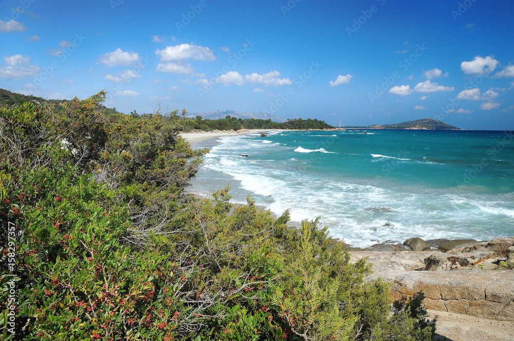 beautiful Southern Sardinia marine landscape