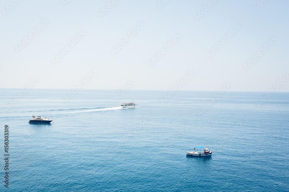 Boats On The Mediterranean Sea