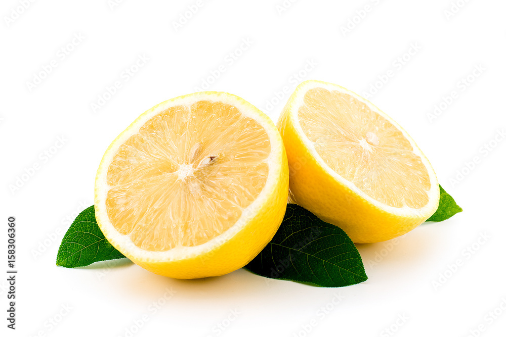 Lemon on white background, isolated