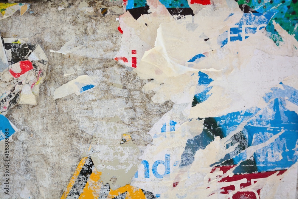 Naklejka premium Abstract torn posters
