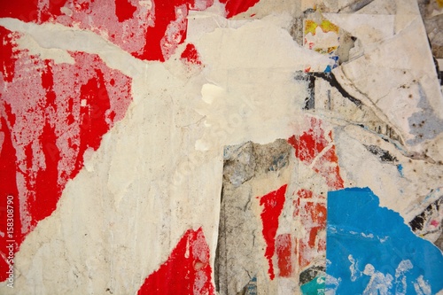 Abstract torn posters