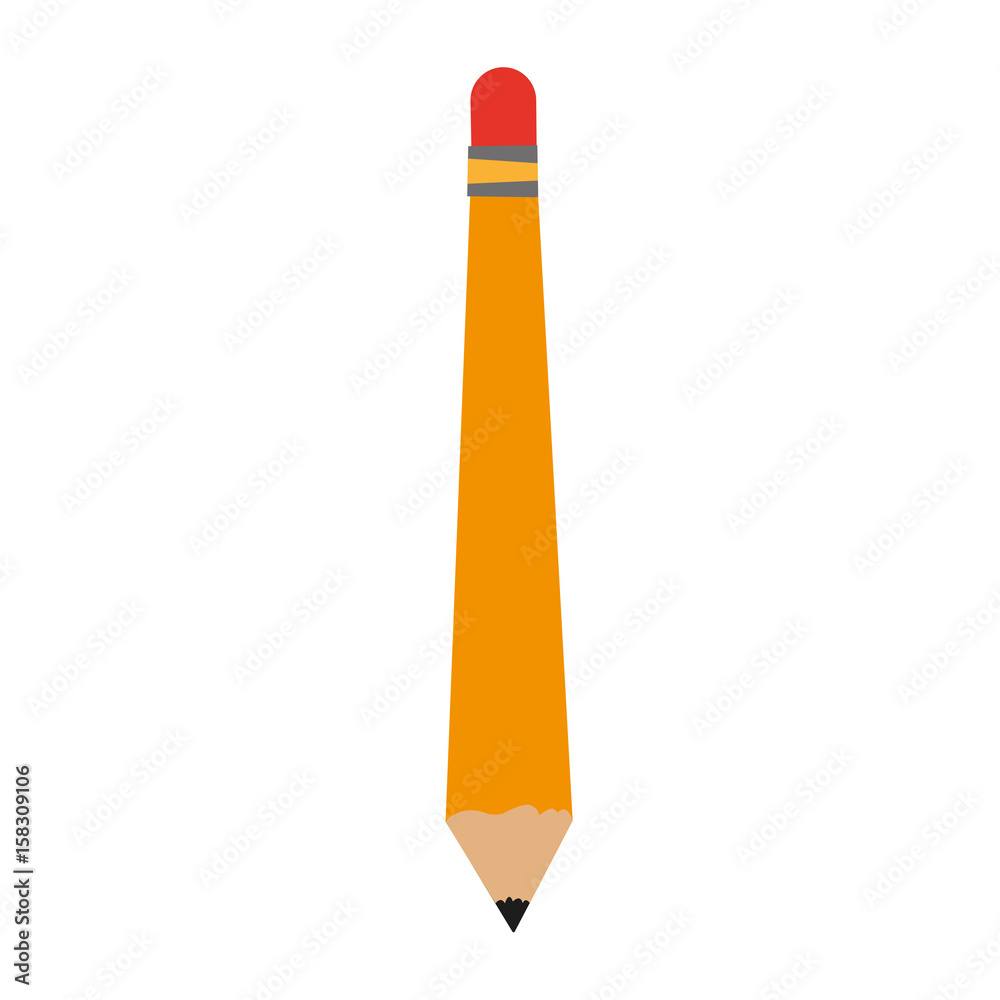 pencil with eraser icon image vector illustration design pencil with eraser icon image vector illustration design