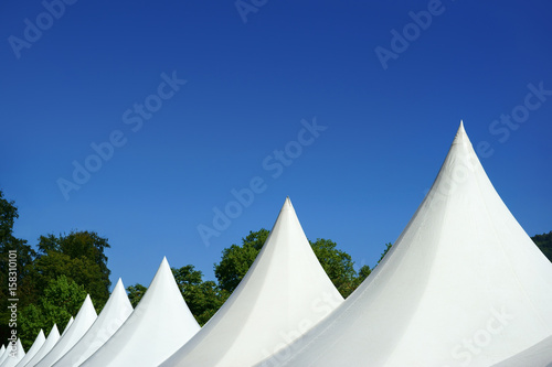 Event tents in a row 