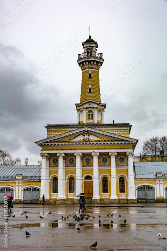 KOSTROMA, RUSSIA - APRIL 27, 2017: The building of the Department of Fire Protection   © ironstuffy