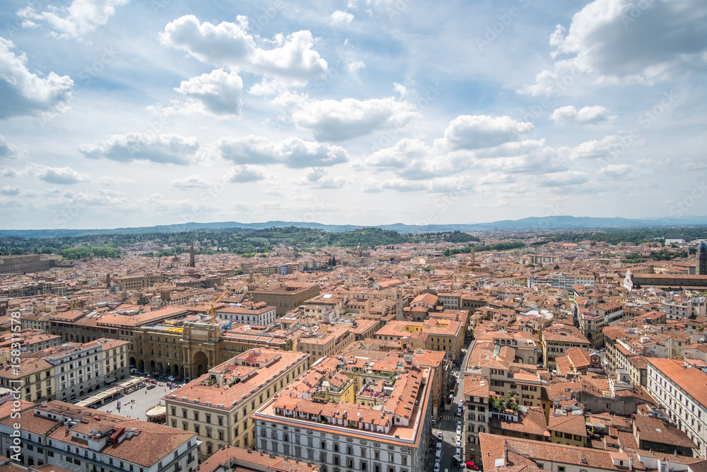 Obraz premium Aerial view of Florence, Italy.