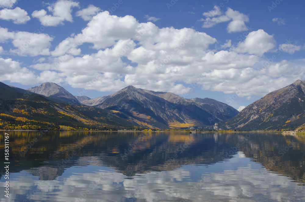 Twin Lakes Autumn Reflection