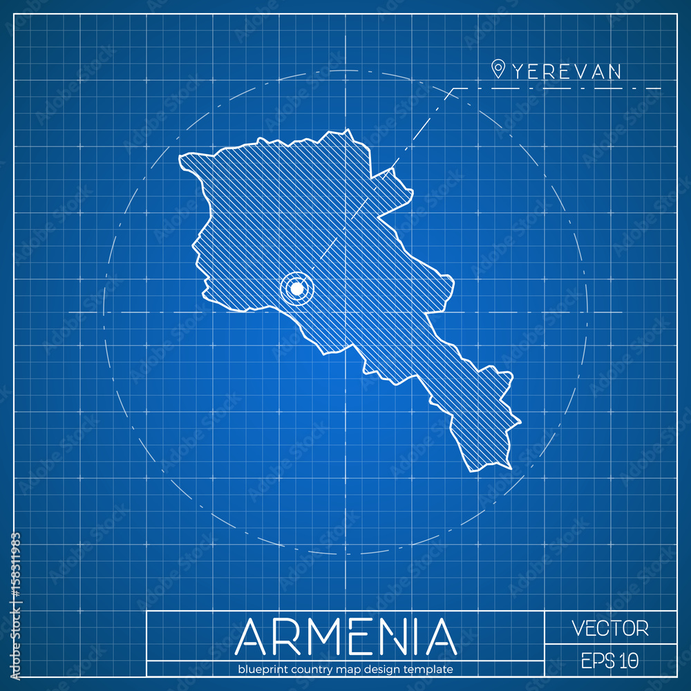 Armenia Map, Capital Yerevan