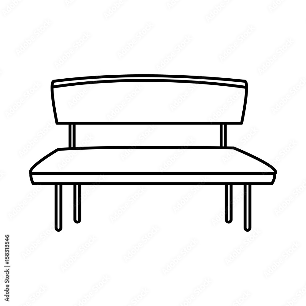 wooden bench park exterior empty vector illustration wooden bench park exterior empty vector illustration