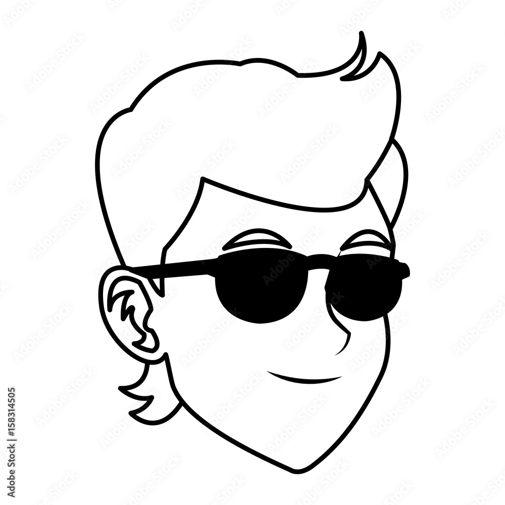 man character face avatar style portrait vector illustration man character face avatar style portrait vector illustration