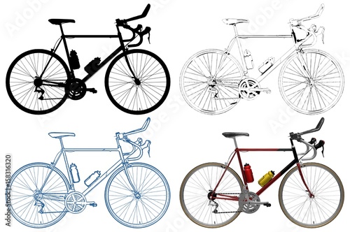 Bicycle Illustration Vector 