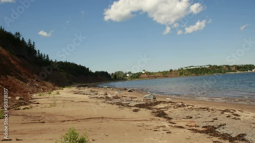 Northern Sandy Beach- Timelapse of MacDonald's Beach, Cribbons Point, Antigonish County, Nova Scotia photo