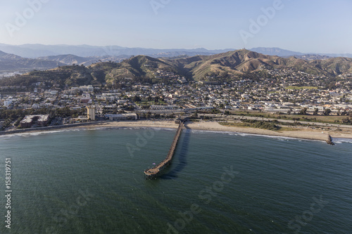 Aerial view of Ventura Pier...