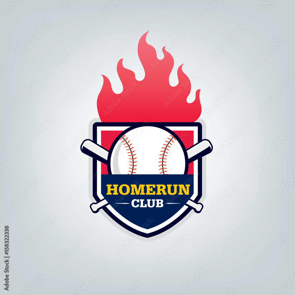Vector of Baseball sport team logo design Vector of Baseball sport team logo design