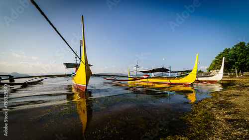 Yacht at Taal lake photo