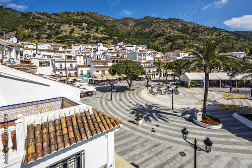The town square in the traditional Spanish village (pueblo) at Mijas