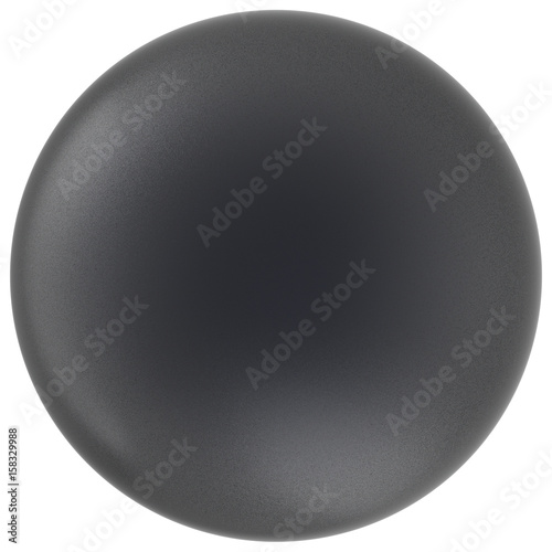 Ball black sphere round button matted basic circle geometric shape solid figure simple minimalistic atom single drop object blank balloon design element empty. 3d illustration isolated