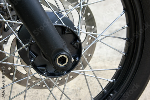 motorcycle front spoke wheel
