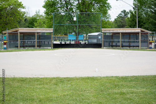 Photography baseball looking to home plate
