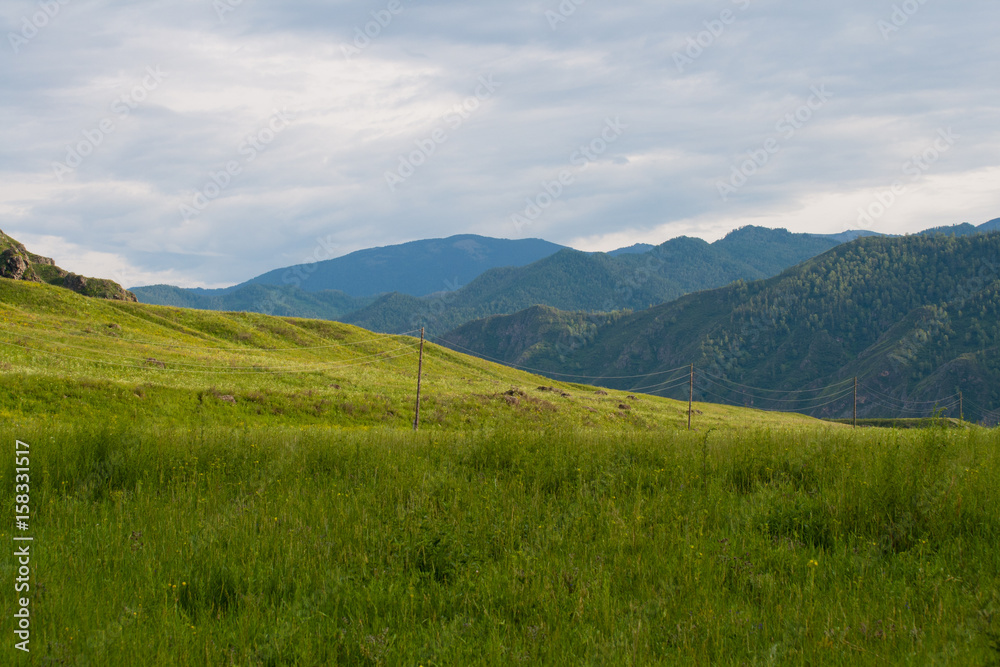 Mountain valley. Altai Mountains Mountain valley. Altai Mountains
