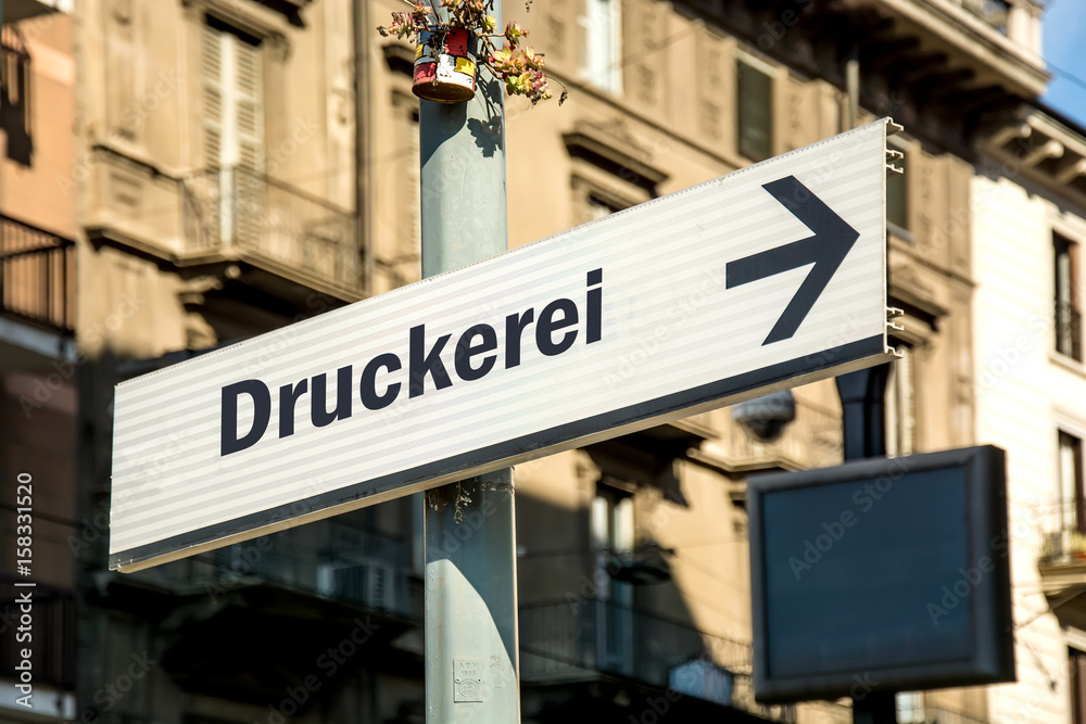 Schild 219 - Druckerei