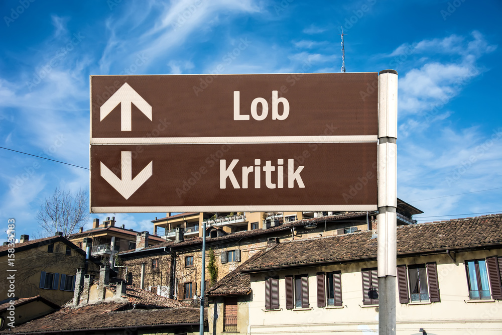 Obraz premium Schild 230 - Lob