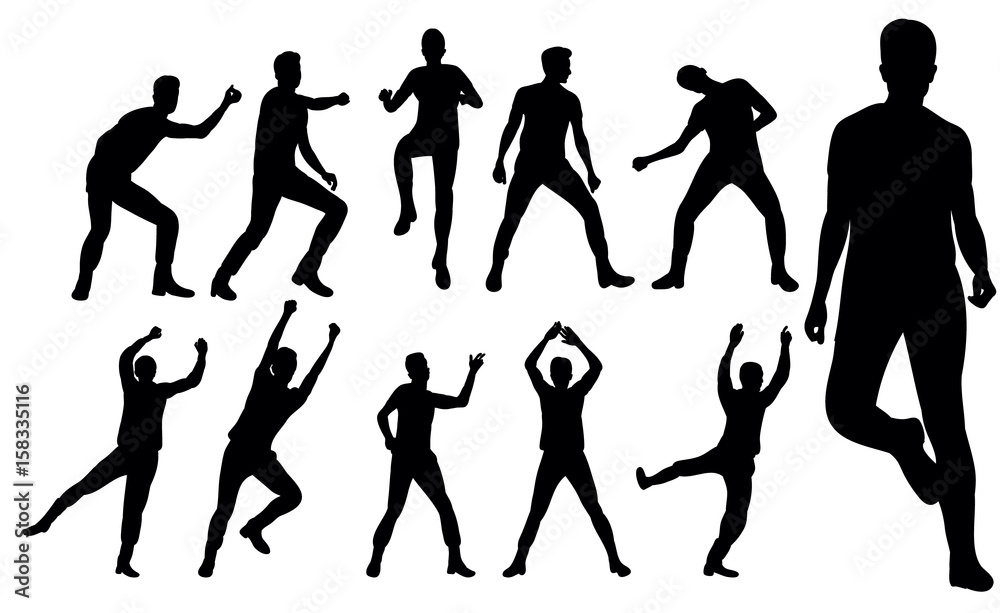 silhouette guy dance collection