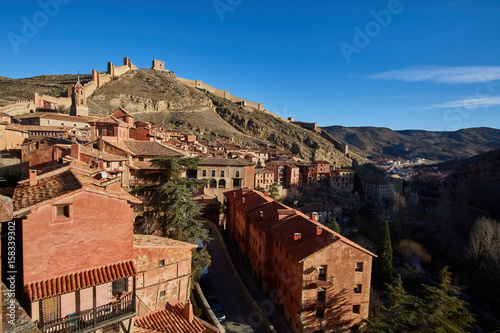 Medieval village of Albarracin in Teruel  Spain